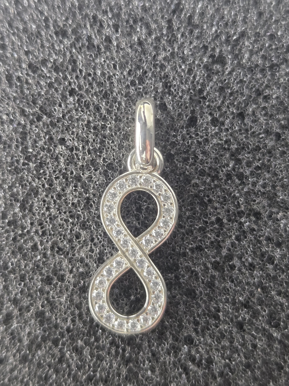 Thomas Sabo Silver Infinity Pendant with Sparkling Clear Stones